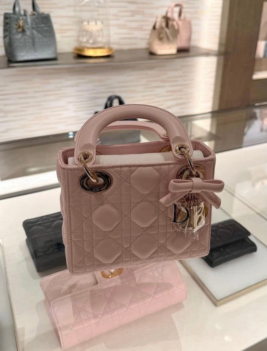 Christian Dior lady Cannage with genuine leather