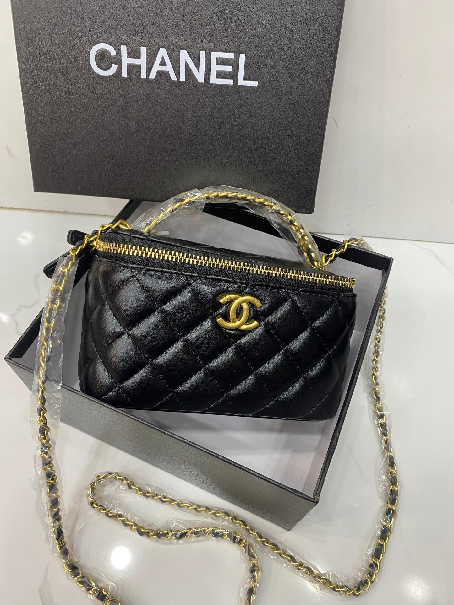CHANEL Vanity bag with Brand box