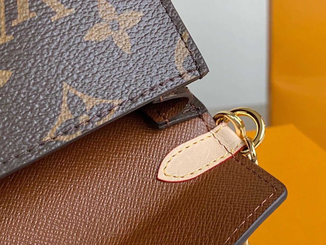 LV Bitsy Pouch leather mini Bag