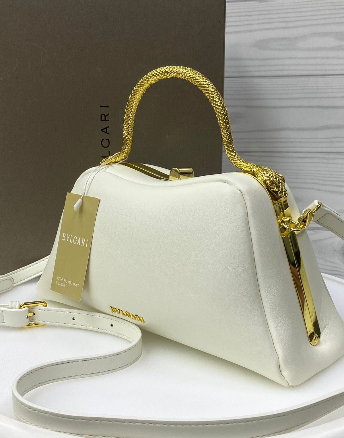 BVLGARI Serpentine Top Handle Bag with Brand Box