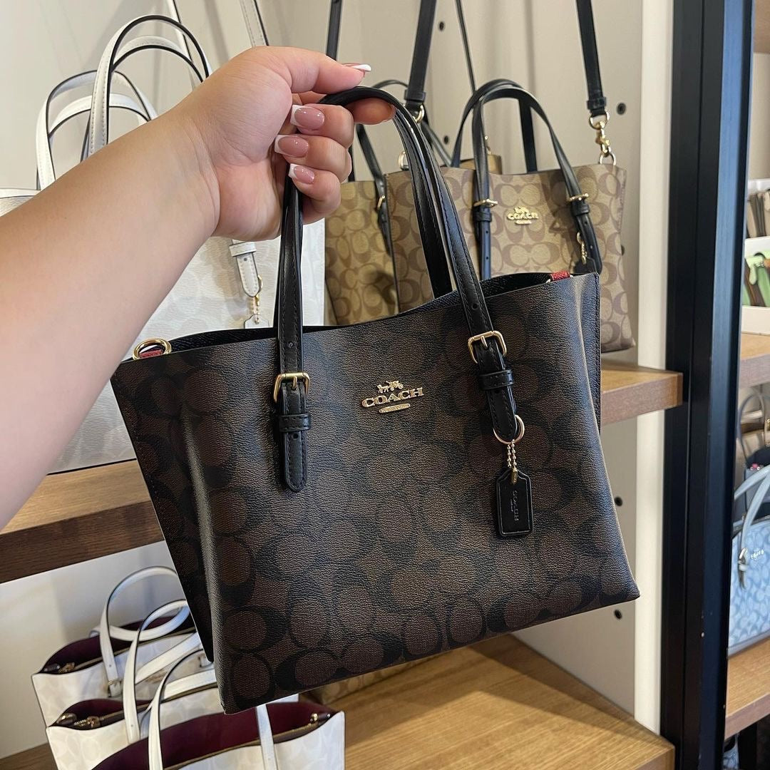 COACH Mollie Tote Bag-genuine leather