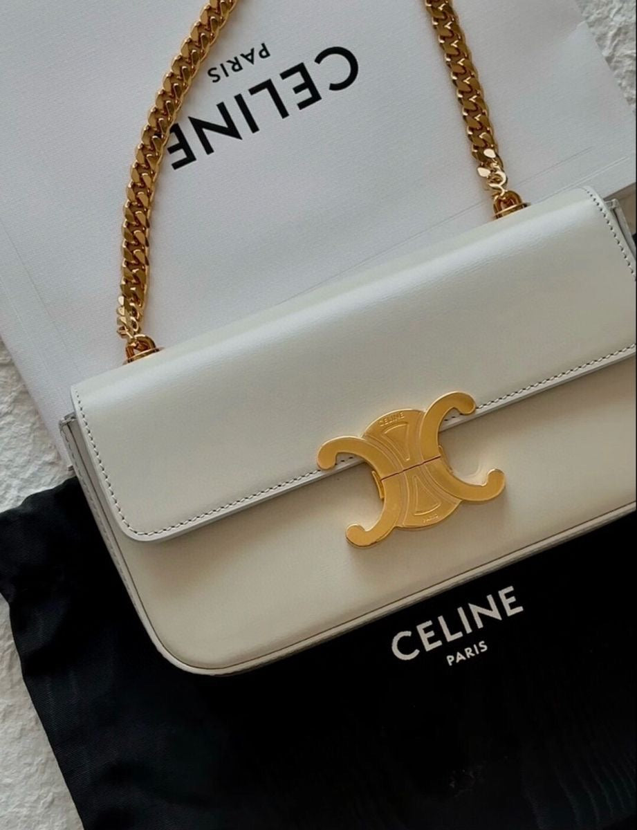 CELINE Triomphe shoulder bag with brand box
