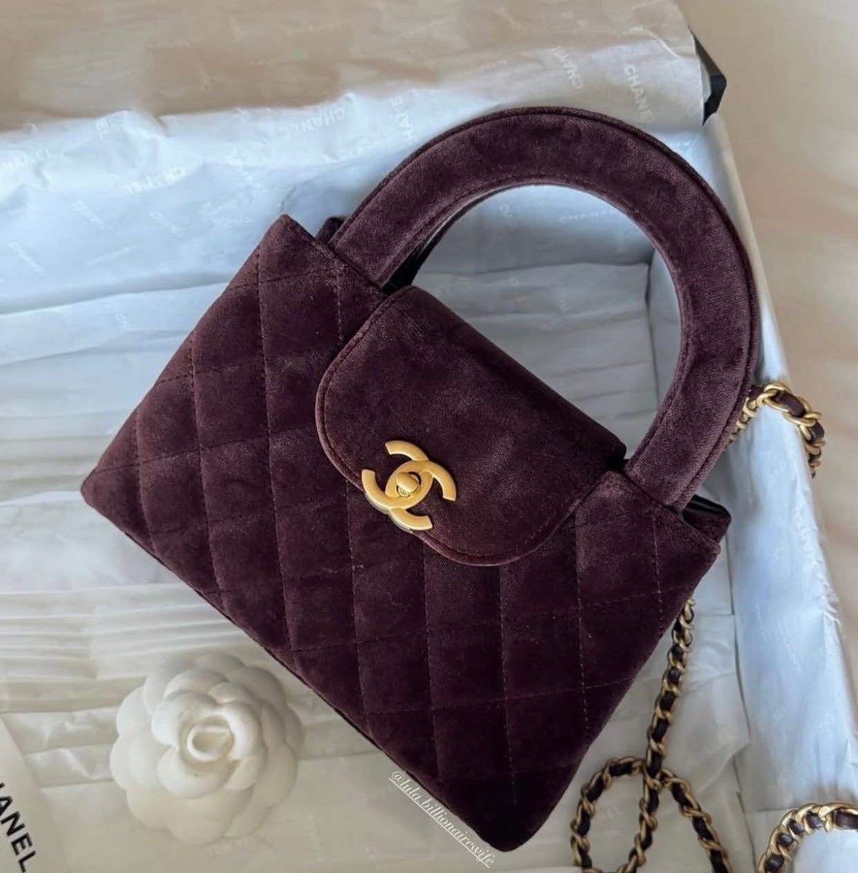 CHANEL Kelly Suede with Brand Box-same as original