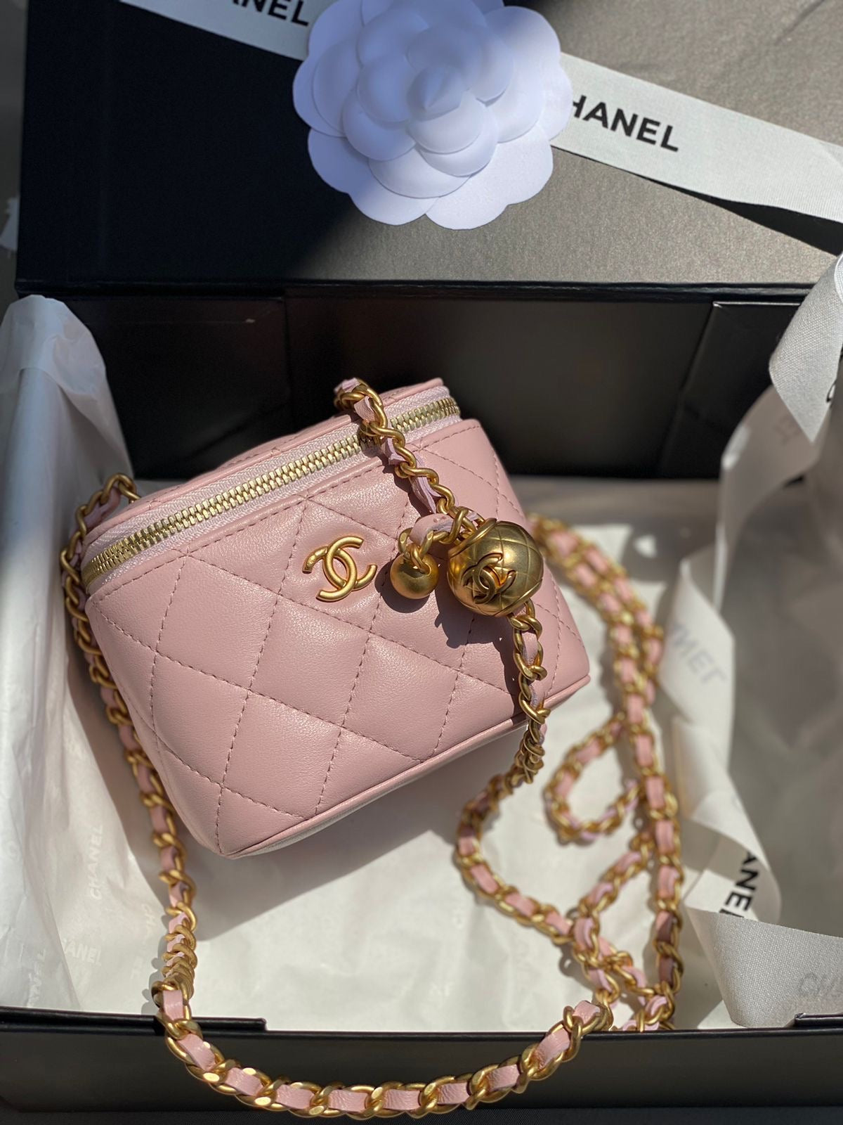 Chanel mini vanity with brand box