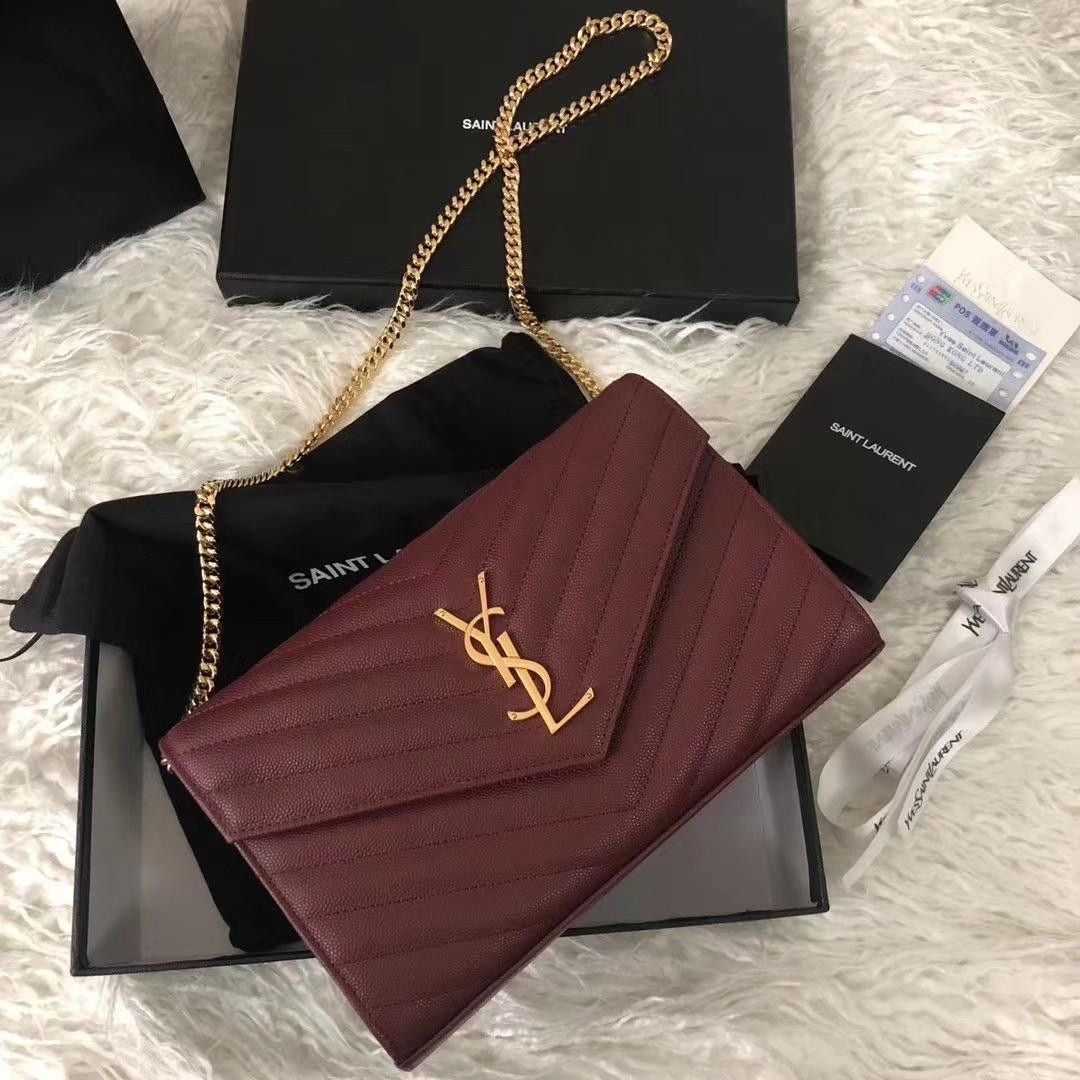 Ysl chain wallet with Brand box