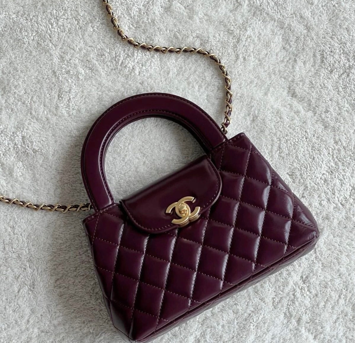 CHANEL Kelly mini Handbag with brand Box