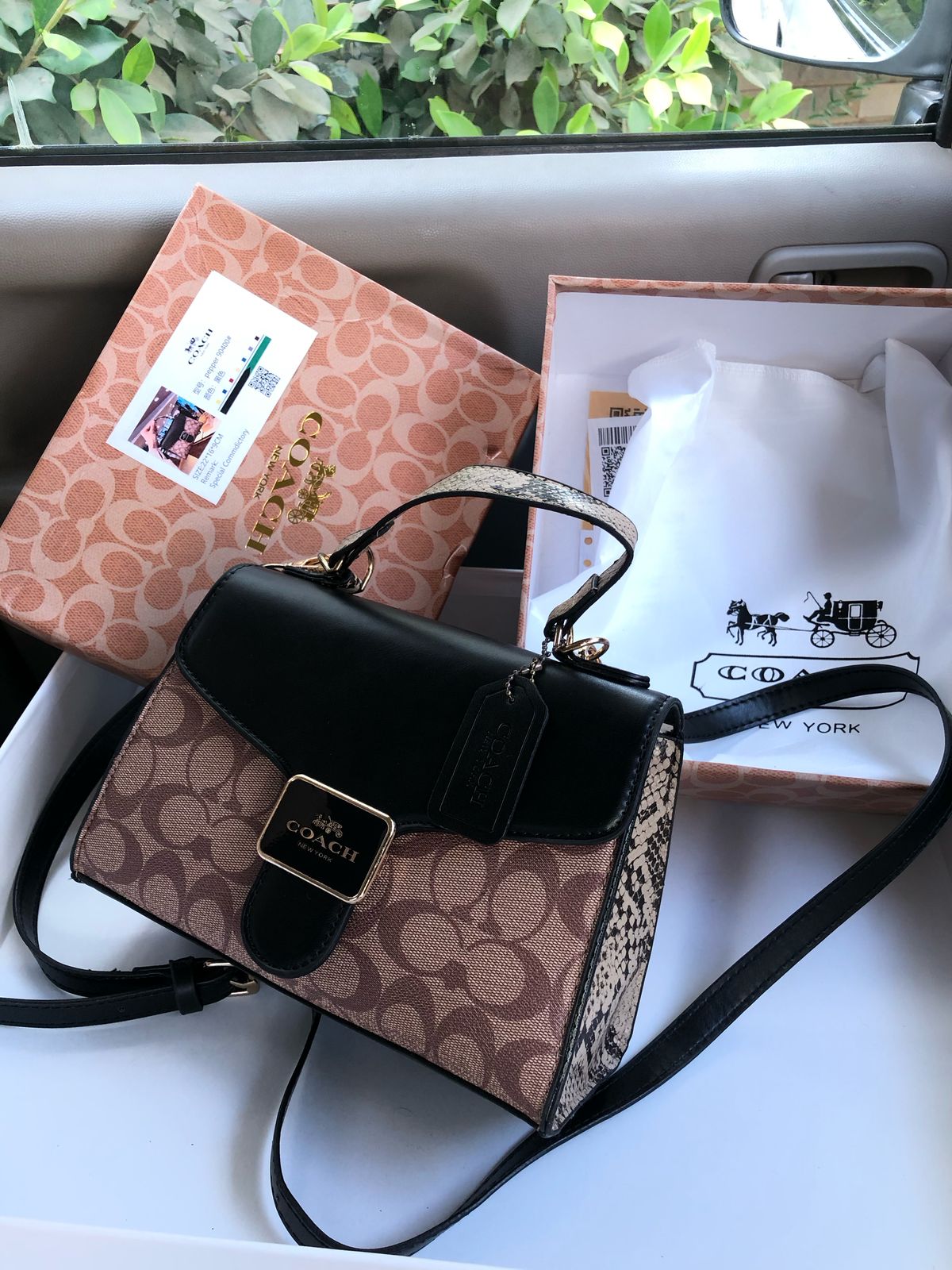 COACH handbag with brand box