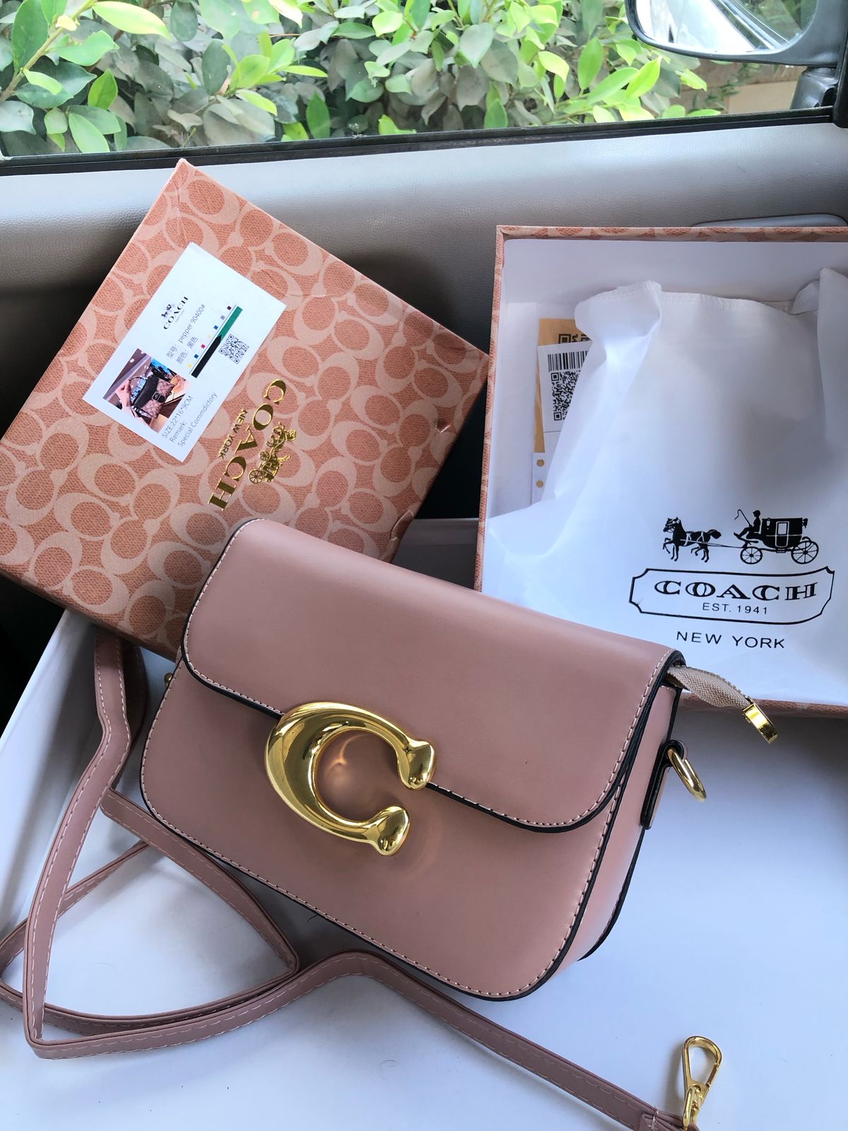 COACH Hand bag with brand box