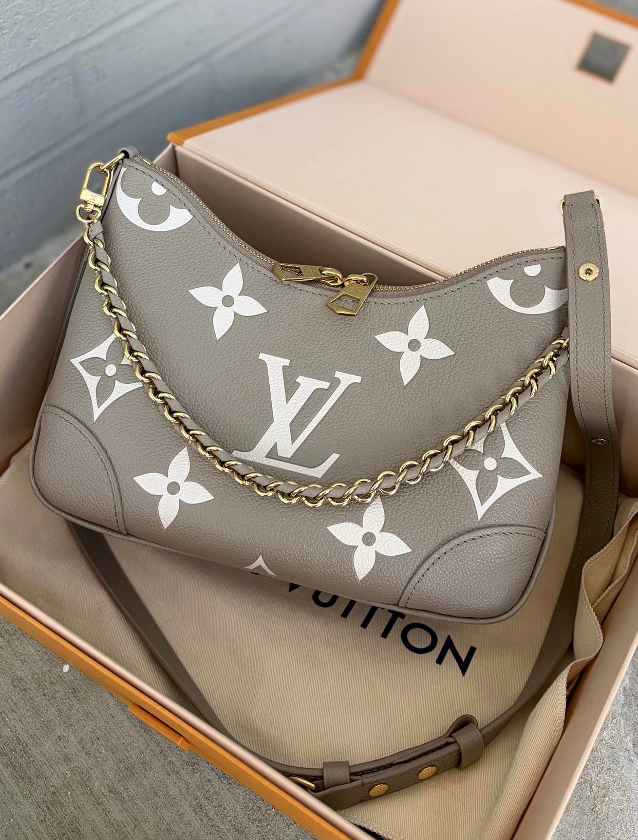 LV Boulogne PM with brand box-genuine leather