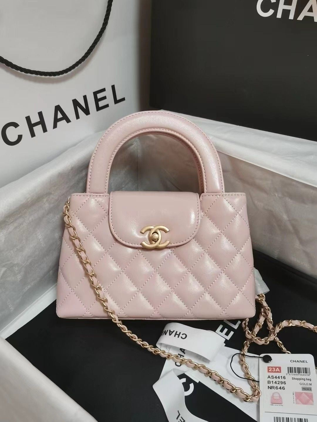 CHANEL Kelly mini handbag with brand box
