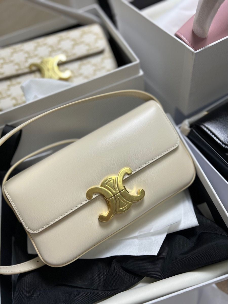 CELINE Triomphe Shoulder bag With brand Box