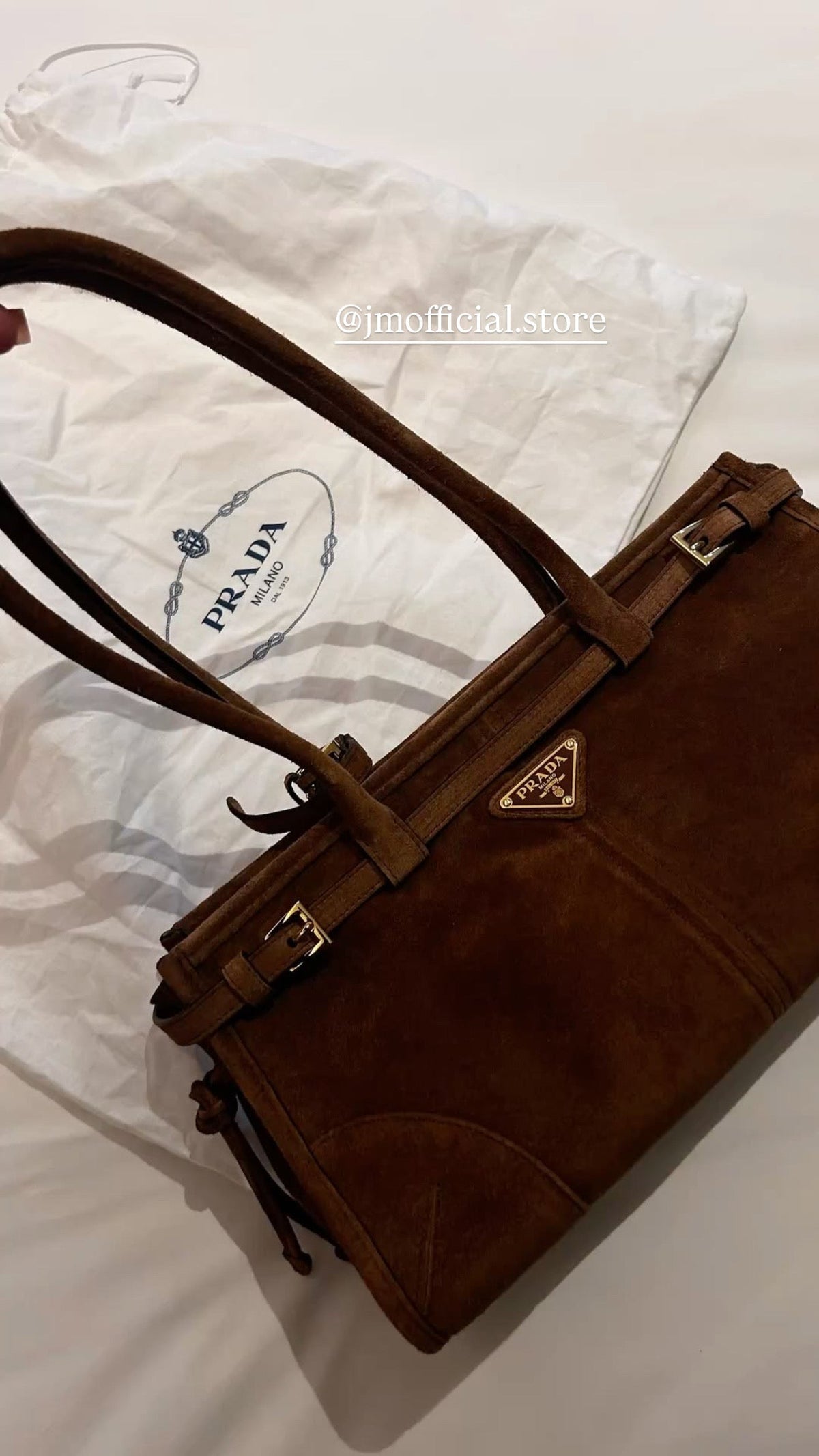 Prada Bonnie Suede bag