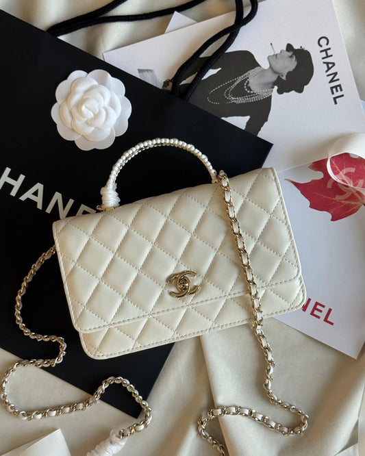 Chanel Top Handle Quilted bag with brand box