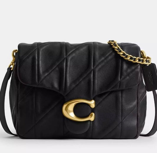 COACH Time square Quilted Tabby 17 with brand Box