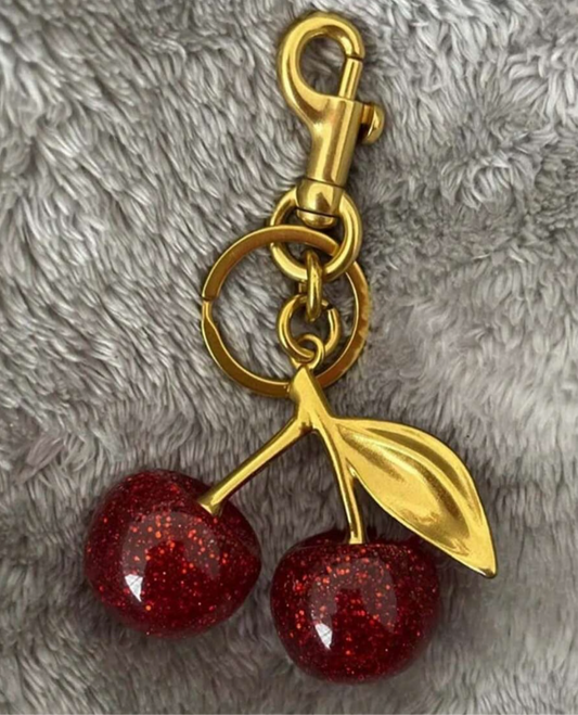 Coach Cherry bag Charm