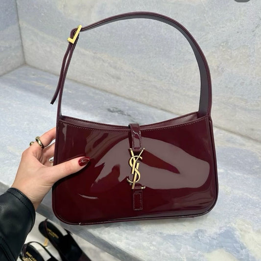 YSL Hobo Leather Patent handbag with Brand Box