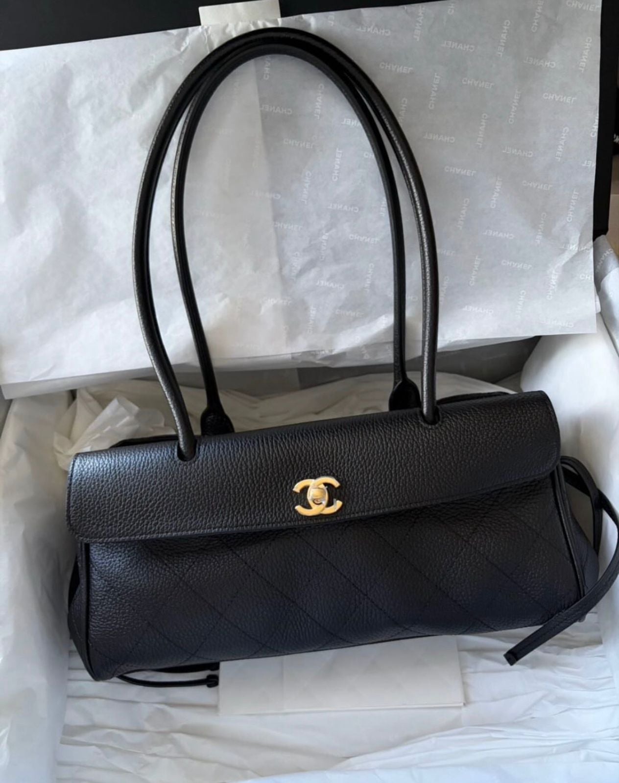 Chanel small tote-genuine leather