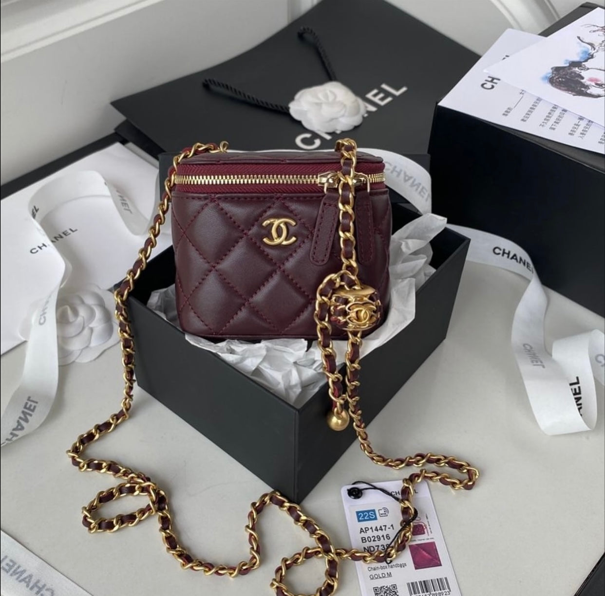 CHANEL Mini Vanity Bag With Brand Box