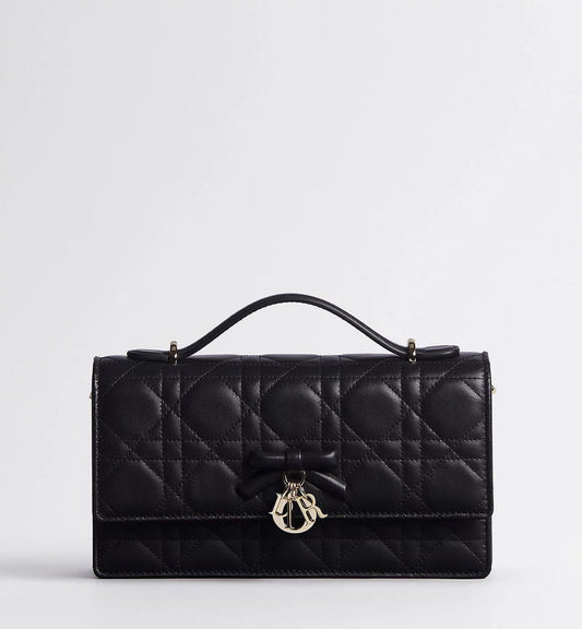 Dior mini Soupir cannage Bag-genuine leather