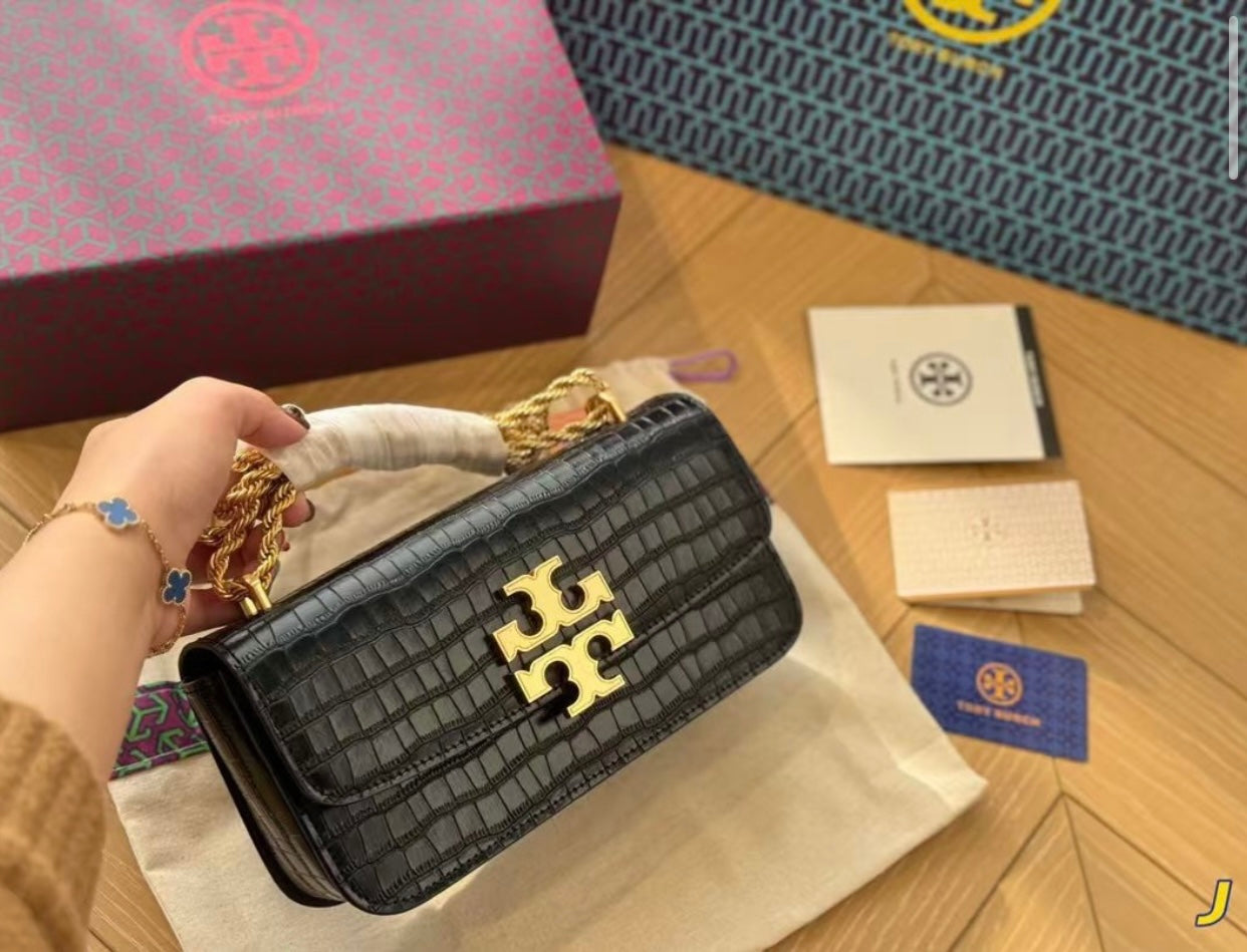 Tory Burch Eleanor Croc-Embossed with brand box