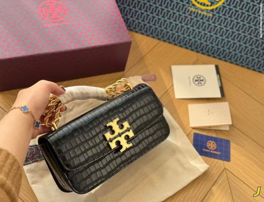 Tory Burch Eleanor Croc-Embossed with brand box
