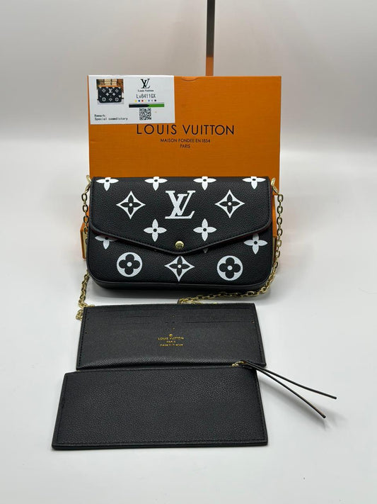 LV monogram Pouchette shoulder bag with brand box