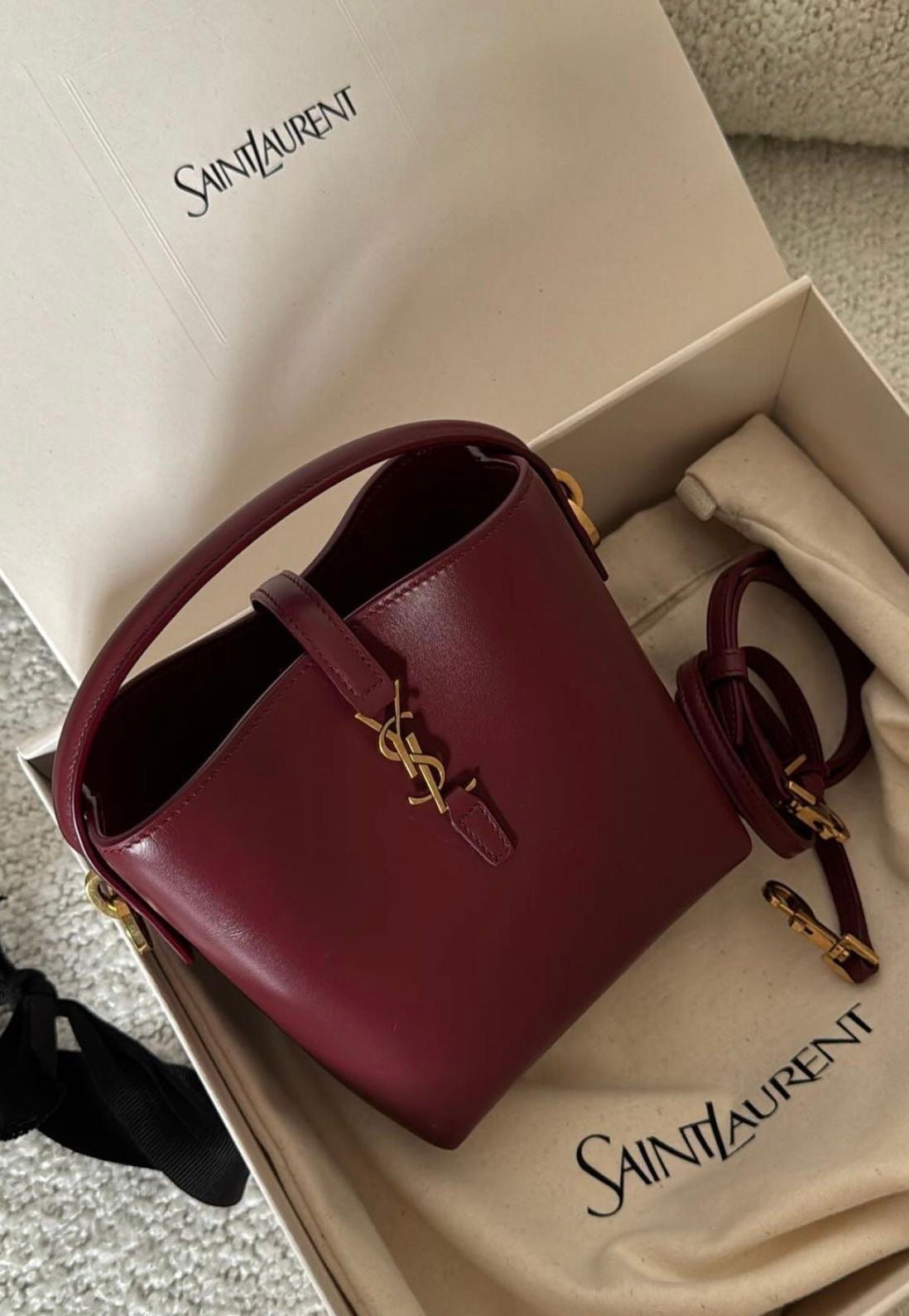 YSL Bucket Bag with Brand Box