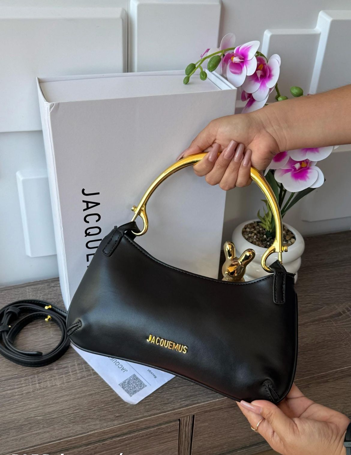 Imported JACQUEMUS Mousqueton Bag with Brand box