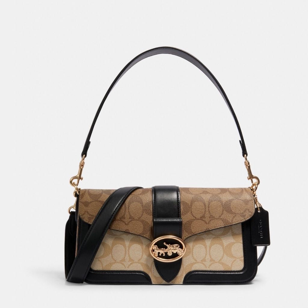 COACH Signature Tan with Brand Box