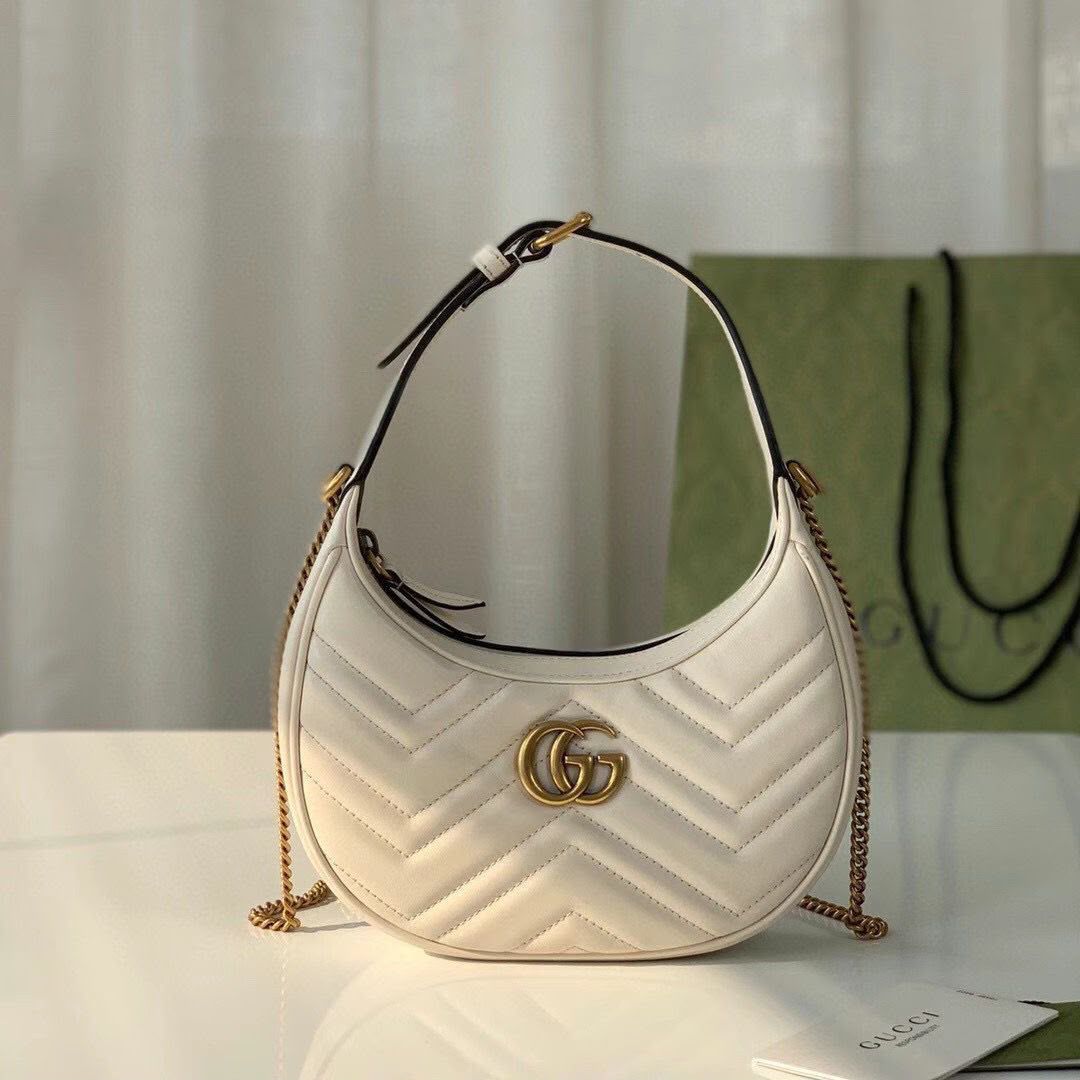 Gucci marmot half moon with brand box