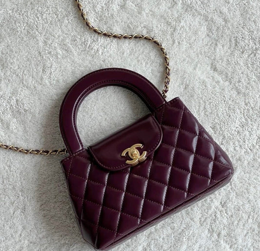 CHANEL Kelly mini Handbag with brand Box