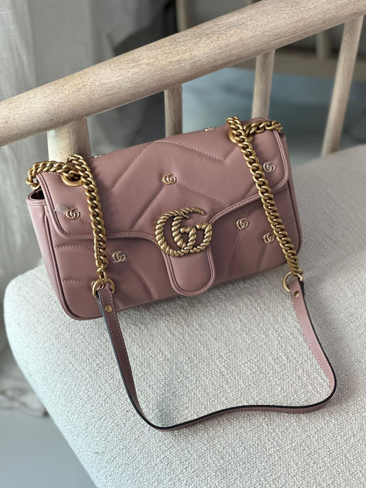 GUCCI Marmot Small leather shoulder bag with Brand box
