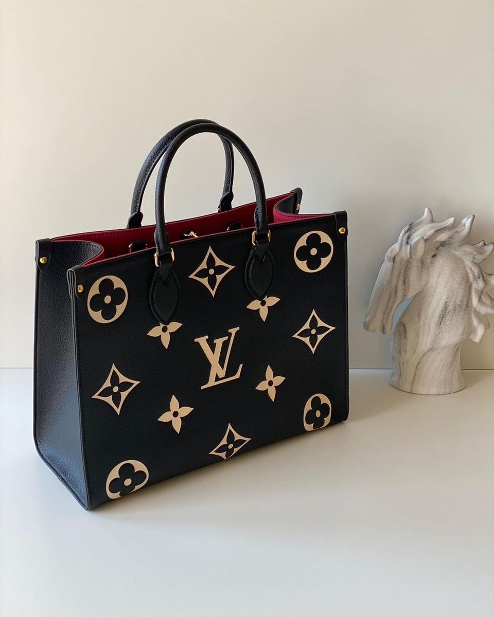 Lv on the Go MM Tote with brand box-genuine leather