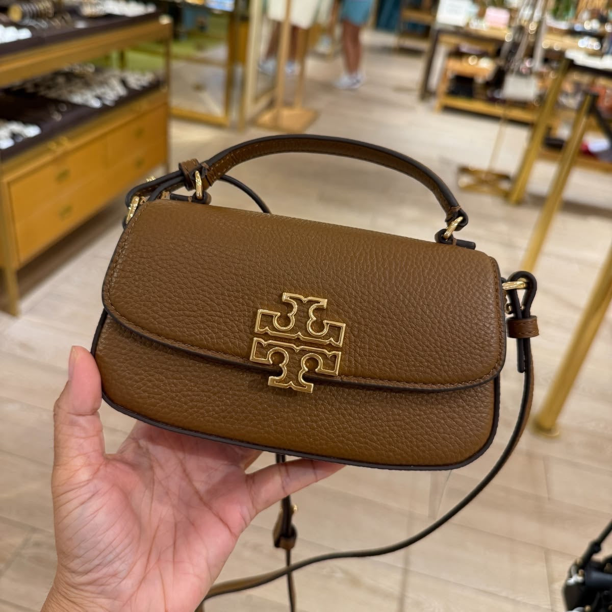 Tory Burch Britten top handle -brown