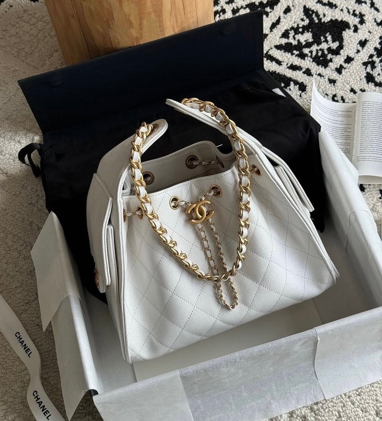 CHANEL Hobo With Complete Pakaging