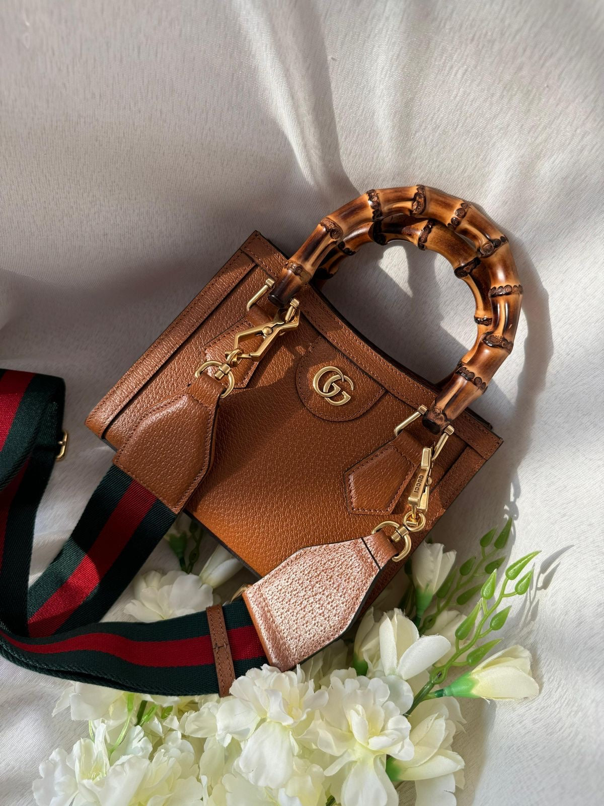 Gucci Diana small tote with genuine leather
