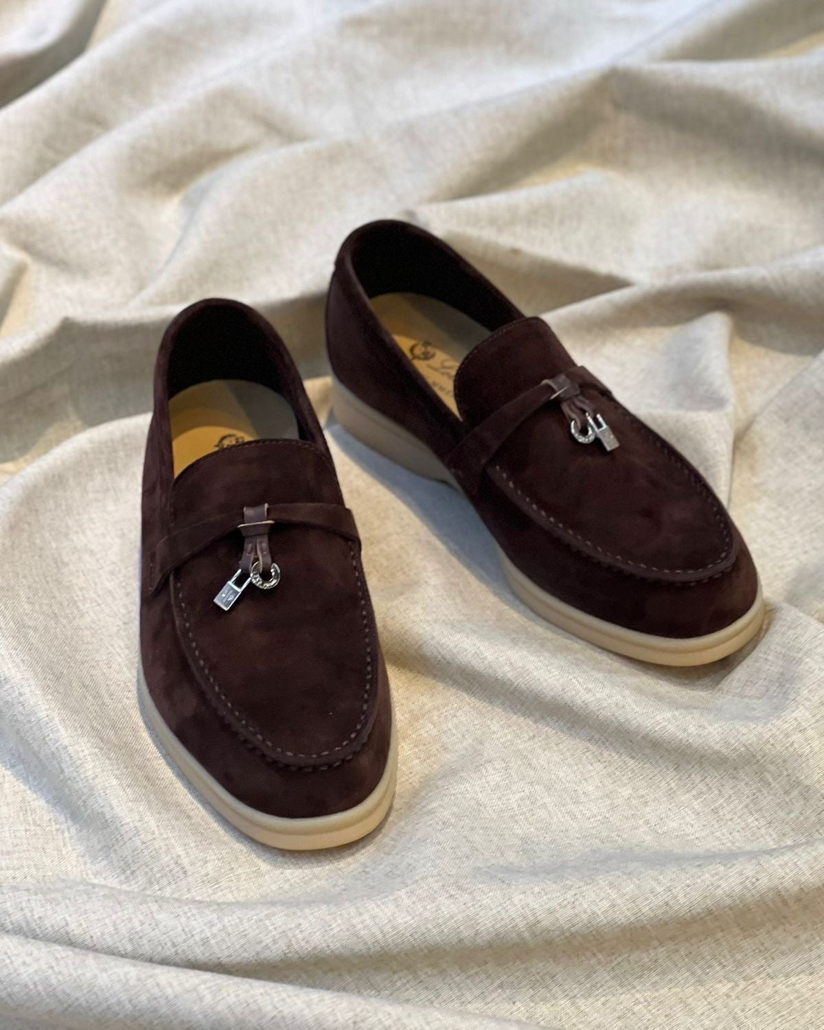 Loro piana summer charms loafer with brand box