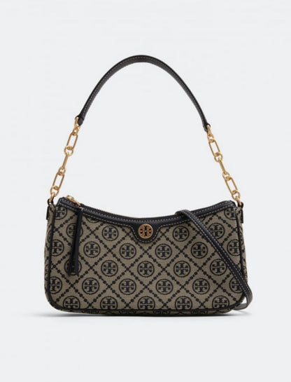 Tory Burch T Monogram Jacquard Logo Shoulder Bag with brand box