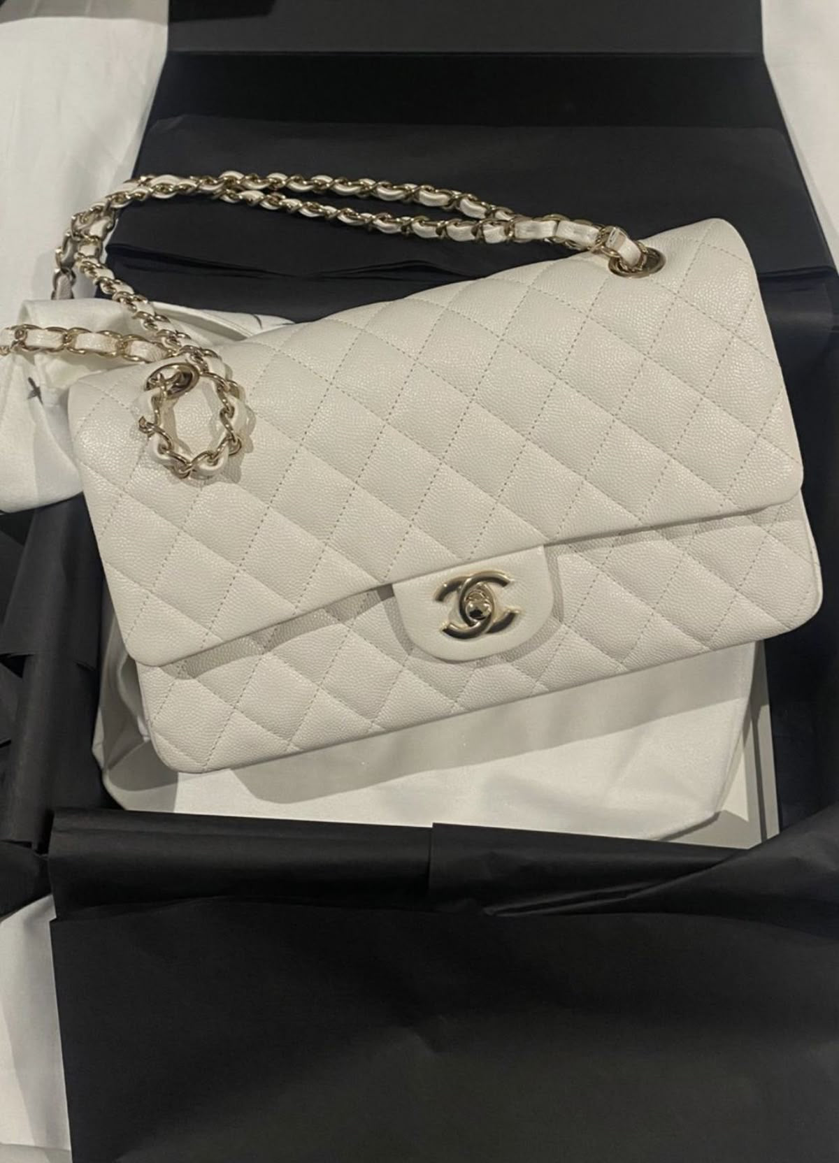 CHANEL Classic Flap bag with Brand box