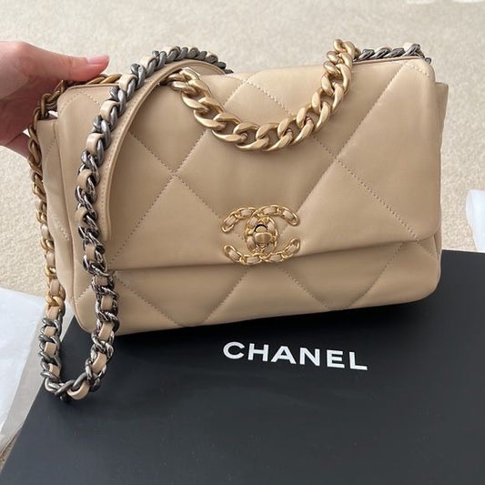 Chanel Flap 19 with Lambskin-Coded bag