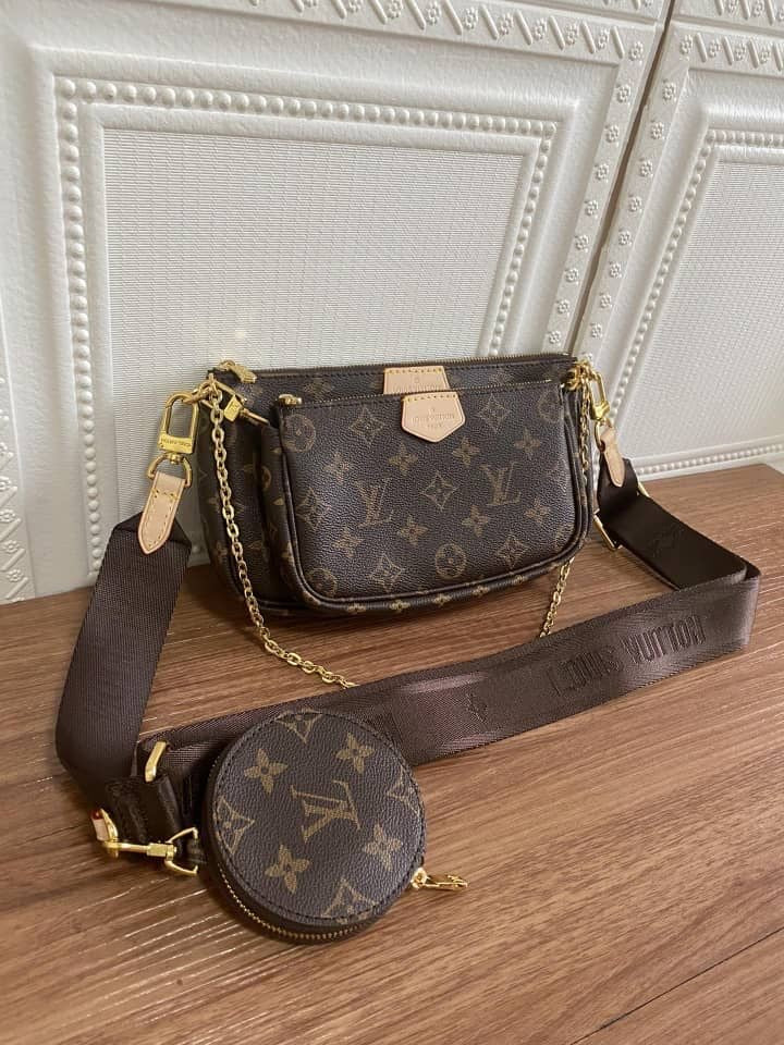 LOUIS VIUTTON Crossbody bag with box-brown strap
