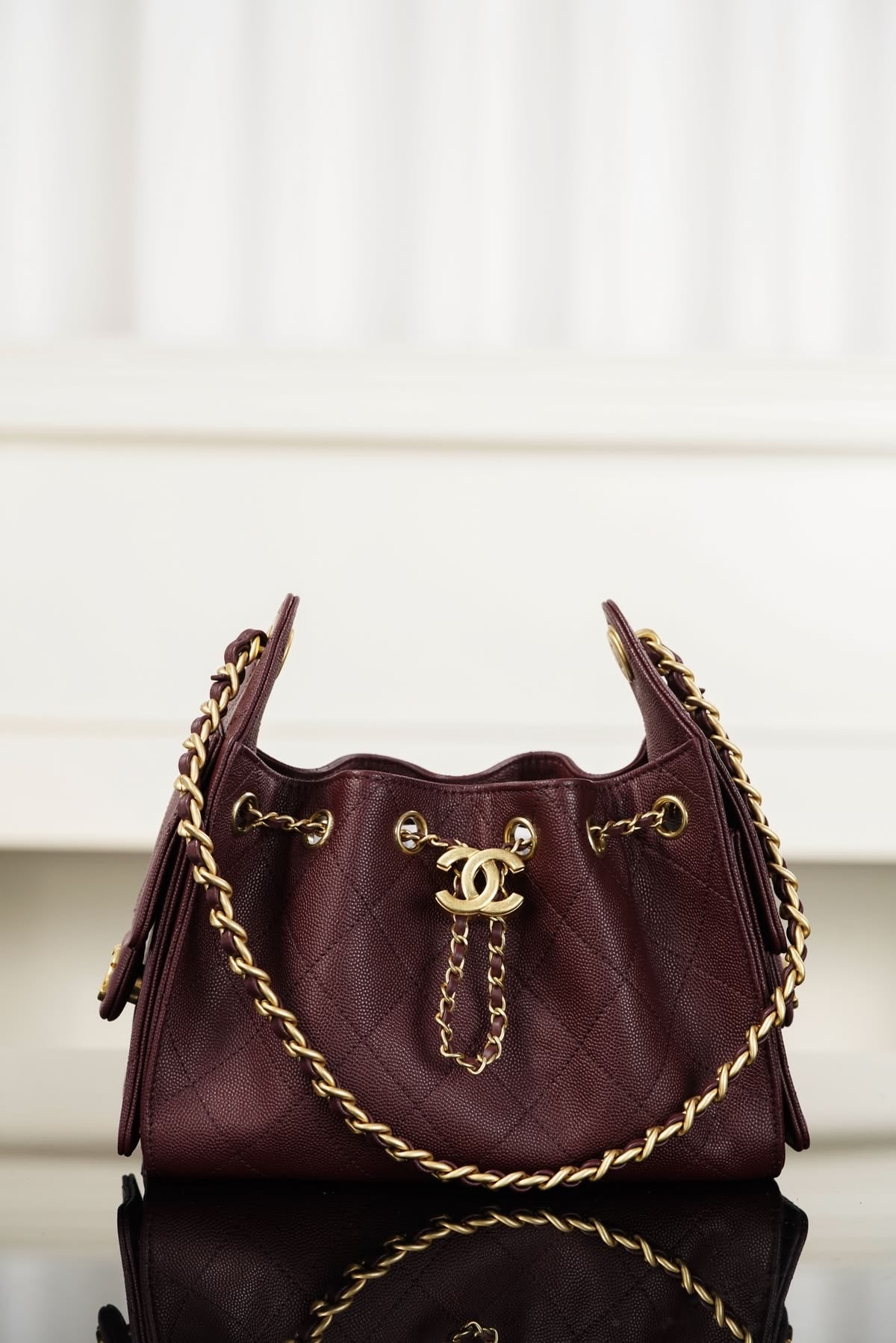 Chanel Hobo 25 Small-Genuine leather with premium packaging